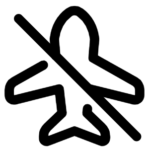 Airplane Disabled Icon from Plump Line - Free Set