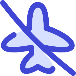 Airplane Disabled Icon from Flex Duo - Free Set
