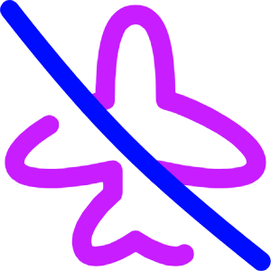 Airplane Disabled Icon from Flex Neon - Free Set