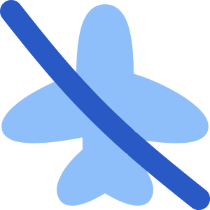 Airplane Disabled Icon from Flex Flat - Free Set