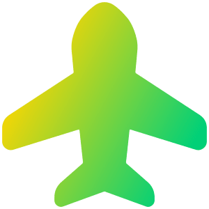 Airplane Enabled Icon from Plump Gradient - Free Set