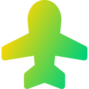 Airplane Enabled Icon from Core Gradient - Free Set
