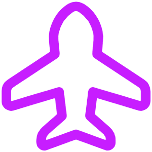 Airplane Enabled Icon from Plump Neon - Free Set