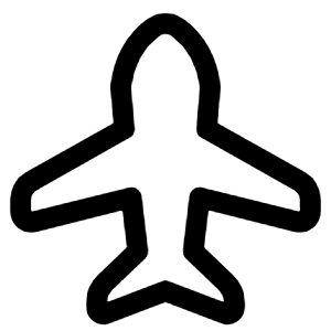 Airplane Enabled Icon from Plump Line - Free Set