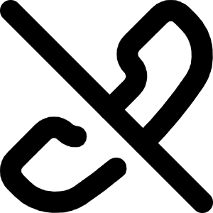Call Hang Up Icon from Micro Line - Free Set