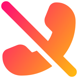 Call Hang Up Icon from Plump Gradient - Free Set