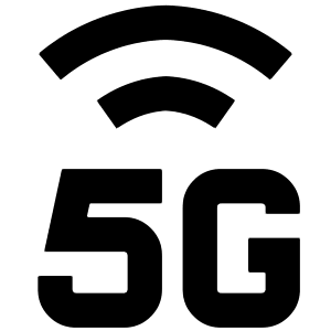 Cellular Network 5g Icon from Sharp Remix - Free Set