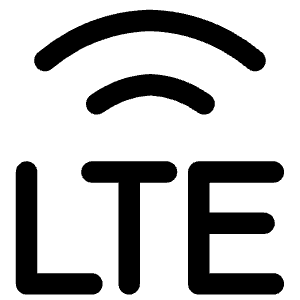 Cellular Network Lte Icon from Core Line - Free Set