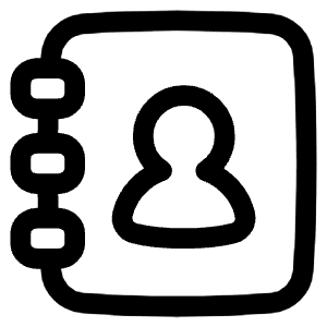 Contact Phonebook Icon from Plump Line - Free Set