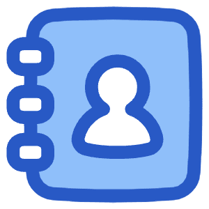 Contact Phonebook Icon from Plump Duo - Free Set