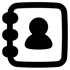Contact Phonebook Icon from Plump Remix - Free Set