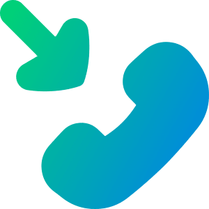 Incoming Call Icon from Flex Gradient - Free Set