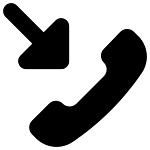 Incoming Call Icon from Core Solid - Free Set