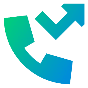 Missed Call Icon from Sharp Gradient- Free Set