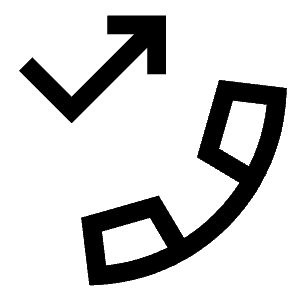 Missed Call Icon from Sharp Line - Free Set