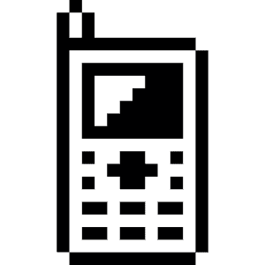 Mobile Phone Icon from Pixel - Free Set