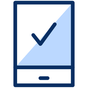 Mobile Phone Check Icon from Cyber Duotone - Free Set