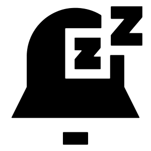 Notification Alarm Snooze Icon from Sharp Solid - Free Set