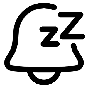 Notification Alarm Snooze Icon from Plump Line - Free Set