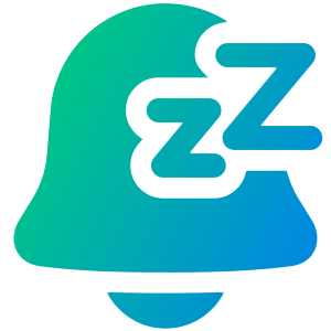 Notification Alarm Snooze Icon from Plump Gradient - Free Set