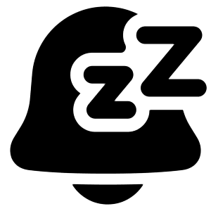 Notification Alarm Snooze Icon from Plump Solid - Free Set