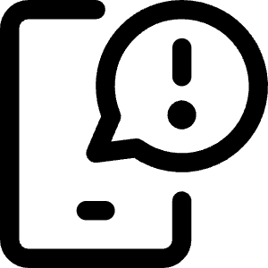 Notification Message Alert Icon from Core Line - Free Set