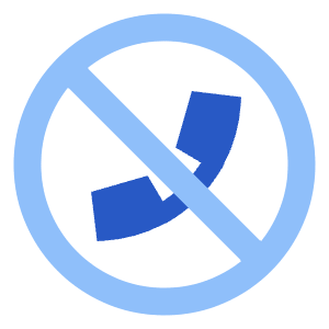 Phone Circle Off Icon from Sharp Flat - Free Set