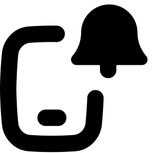 Phone Notification Icon from Flex Solid - Free Set