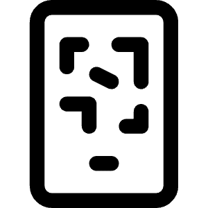 Phone Qr Icon from Core Line - Free Set