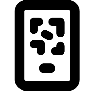 Phone Qr Icon from Core Solid - Free Set