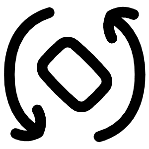 Phone Rotate Mobile Icon from Flex Line - Free Set
