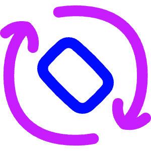 Phone Rotate Mobile Icon from Flex Neon - Free Set