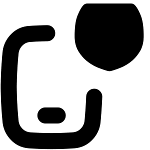 Phone Shield Icon from Flex Solid - Free Set