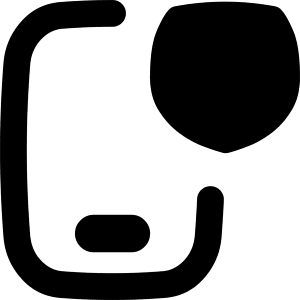 Phone Shield Icon from Flex Remix - Free Set