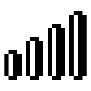 Phone Signal Full Icon from Pixel - Free Set