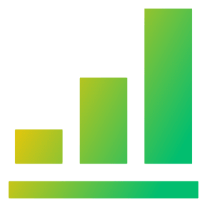 Signal Full Icon from Sharp Gradient- Free Set
