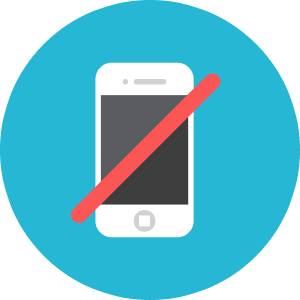 Smartphone Forbiden Icon from Kameleon Colors - Free Set