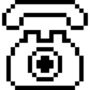 Vintage Phone Icon from Pixel - Free Set