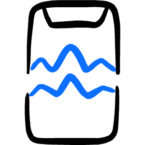 Broken Smartphone 1 Icon from Freehand Duotone - Free Set