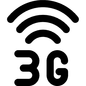 Cellular Network Wifi 3 G Icon from Ultimate Bold - Free Set