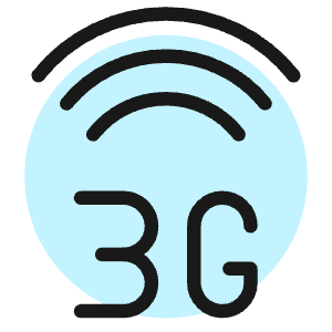 Cellular Network Wifi 3g Icon from Ultimate Colors - Free Set