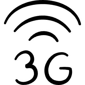 Cellular Network Wifi 3g Icon from Freehand Line - Free Set