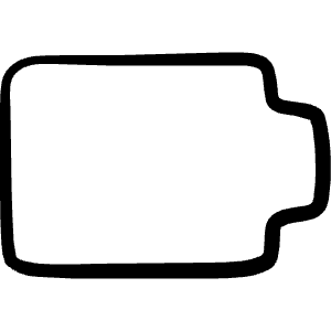 Charging Battery Empty Icon from Freehand Line - Free Set