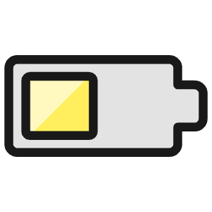 Charging Battery Medium 1 Icon from Ultimate Colors - Free Set