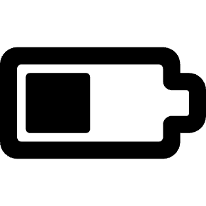 Charging Battery Medium 1 Icon from Ultimate Bold - Free Set