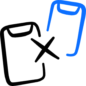 Connect Device Cancel Icon from Freehand Duotone - Free Set