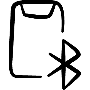 Mobilephone Action Blutooth Icon from Freehand - Free Set