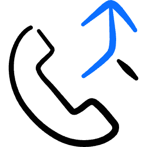 Phone Actions Merge Icon from Freehand Duotone - Free Set