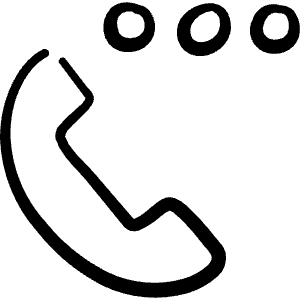 Phone Actions Wait Hold Icon from Freehand Line - Free Set