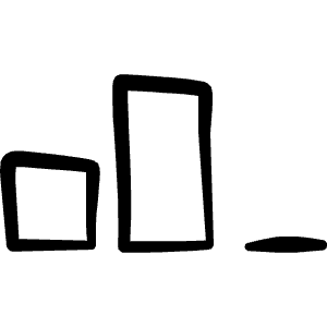 Signal Low Icon from Freehand Line - Free Set